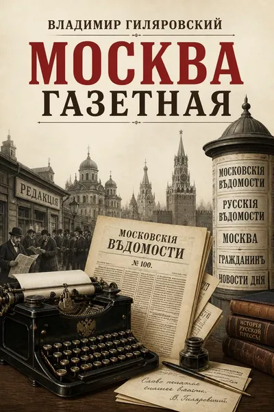 Москва газетная — обложка книги