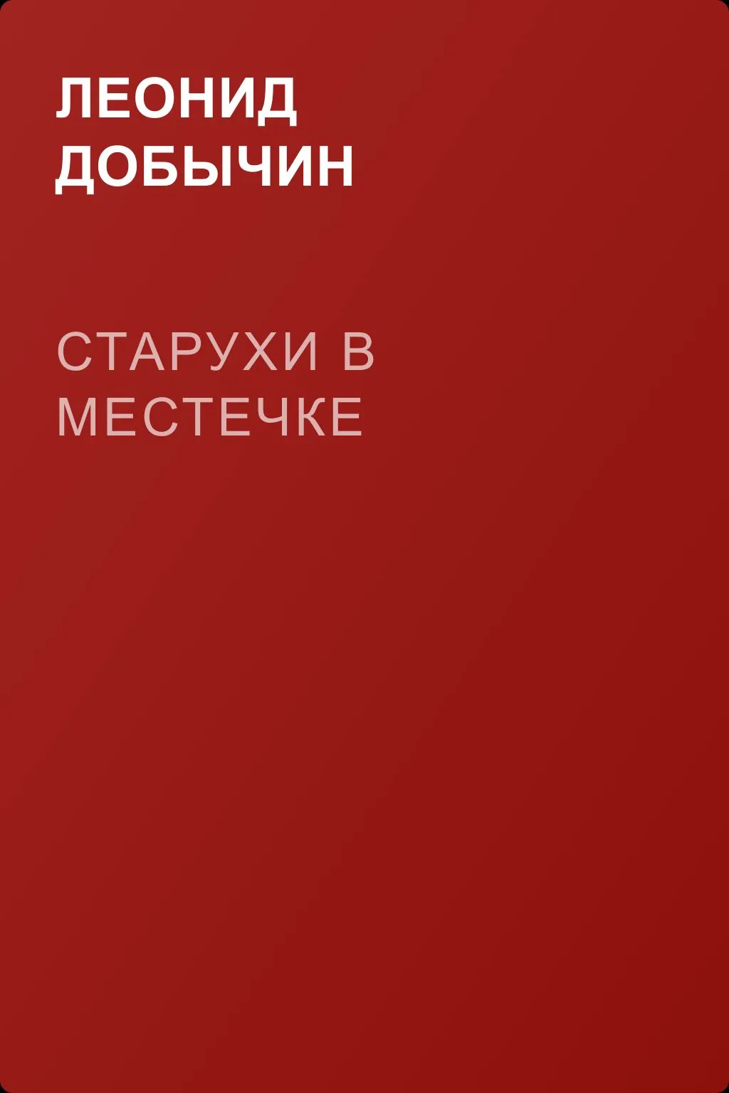 Старухи в местечке — обложка книги