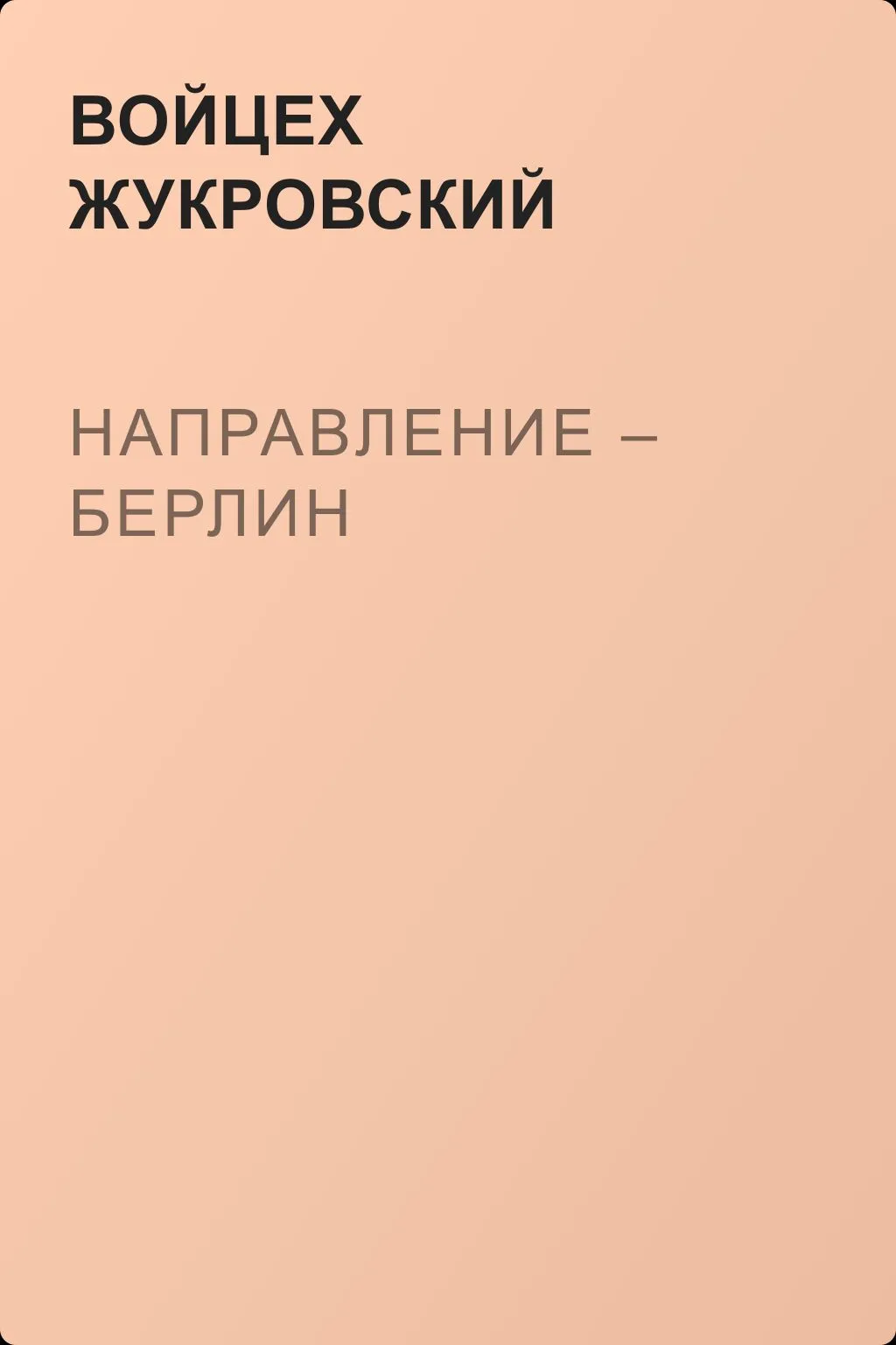 Направление – Берлин — обложка книги