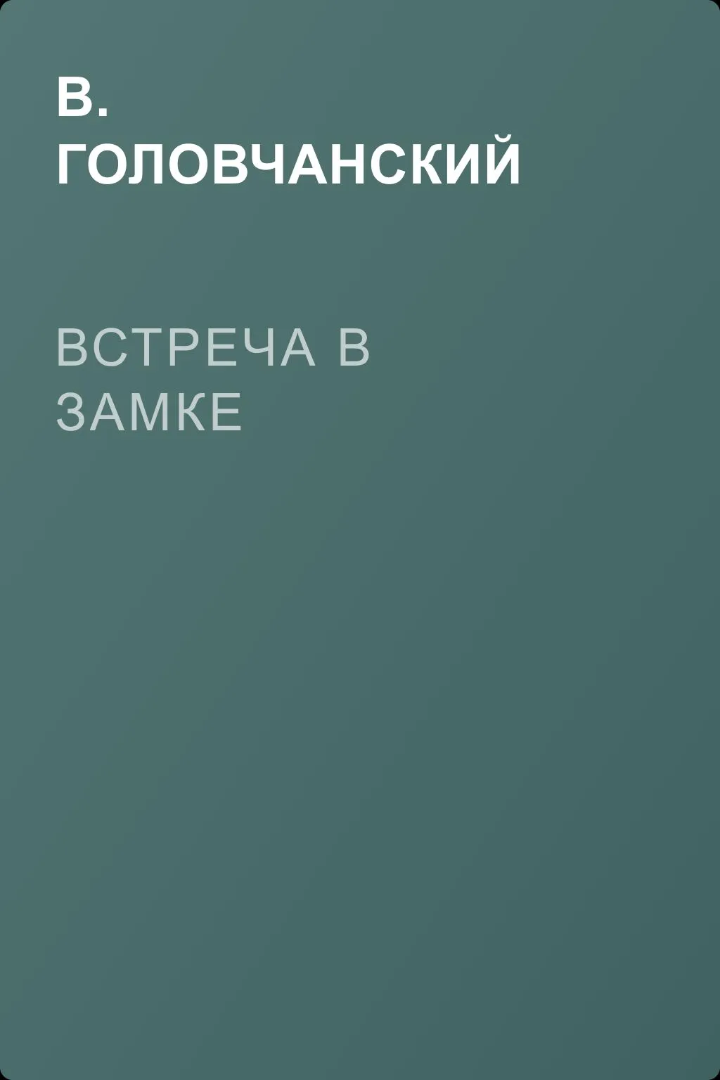 Встреча в замке — обложка книги