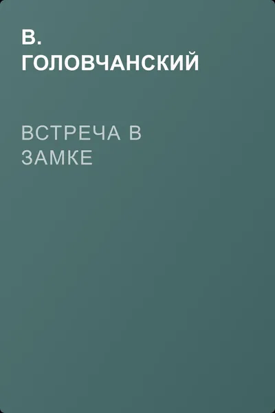 Встреча в замке — обложка книги