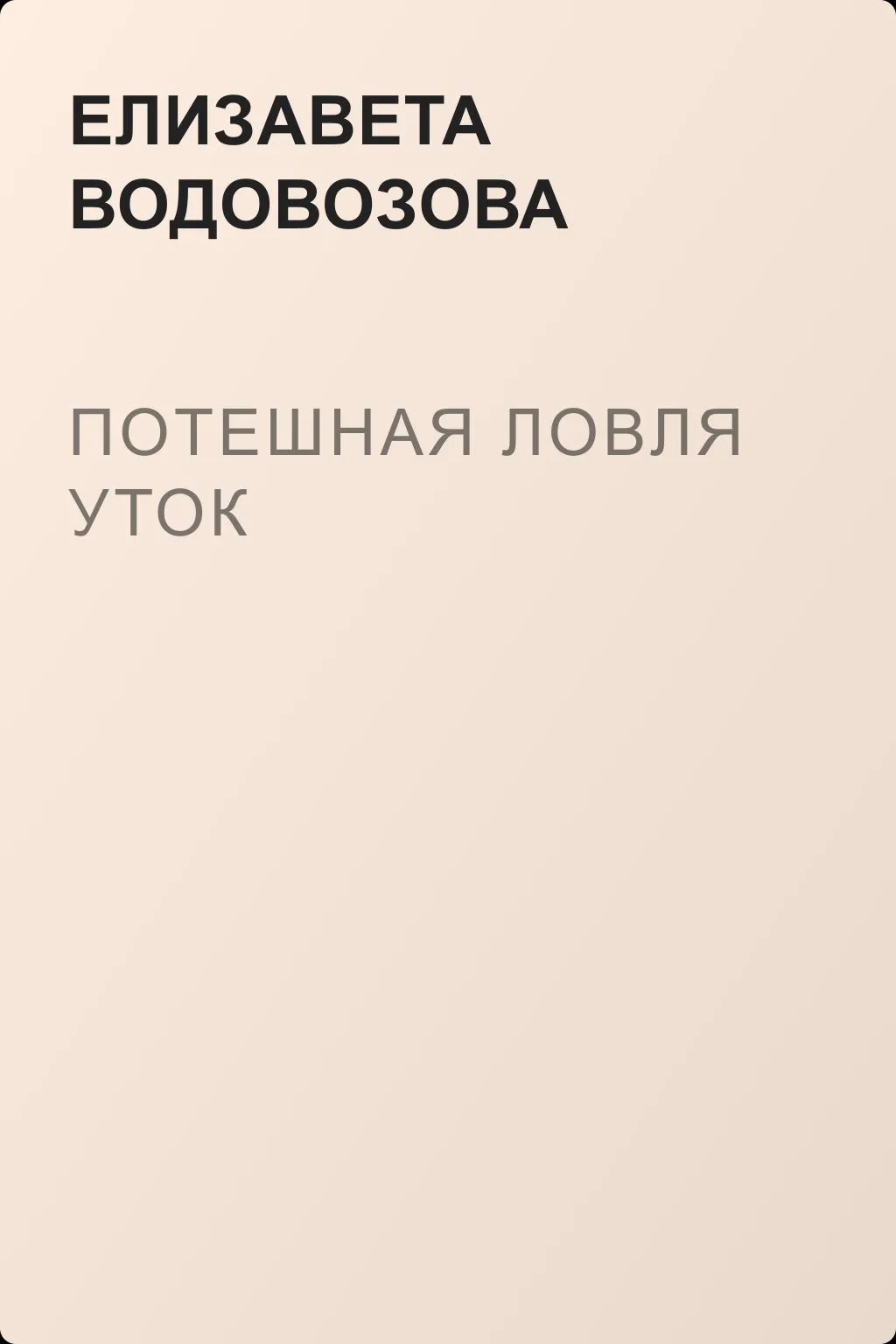 Потешная ловля уток — обложка книги