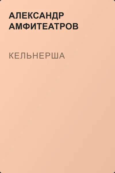 Кельнерша — обложка книги