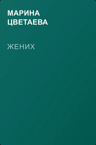 Жених — обложка книги