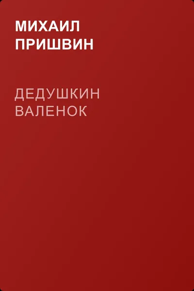 Дедушкин валенок — обложка книги