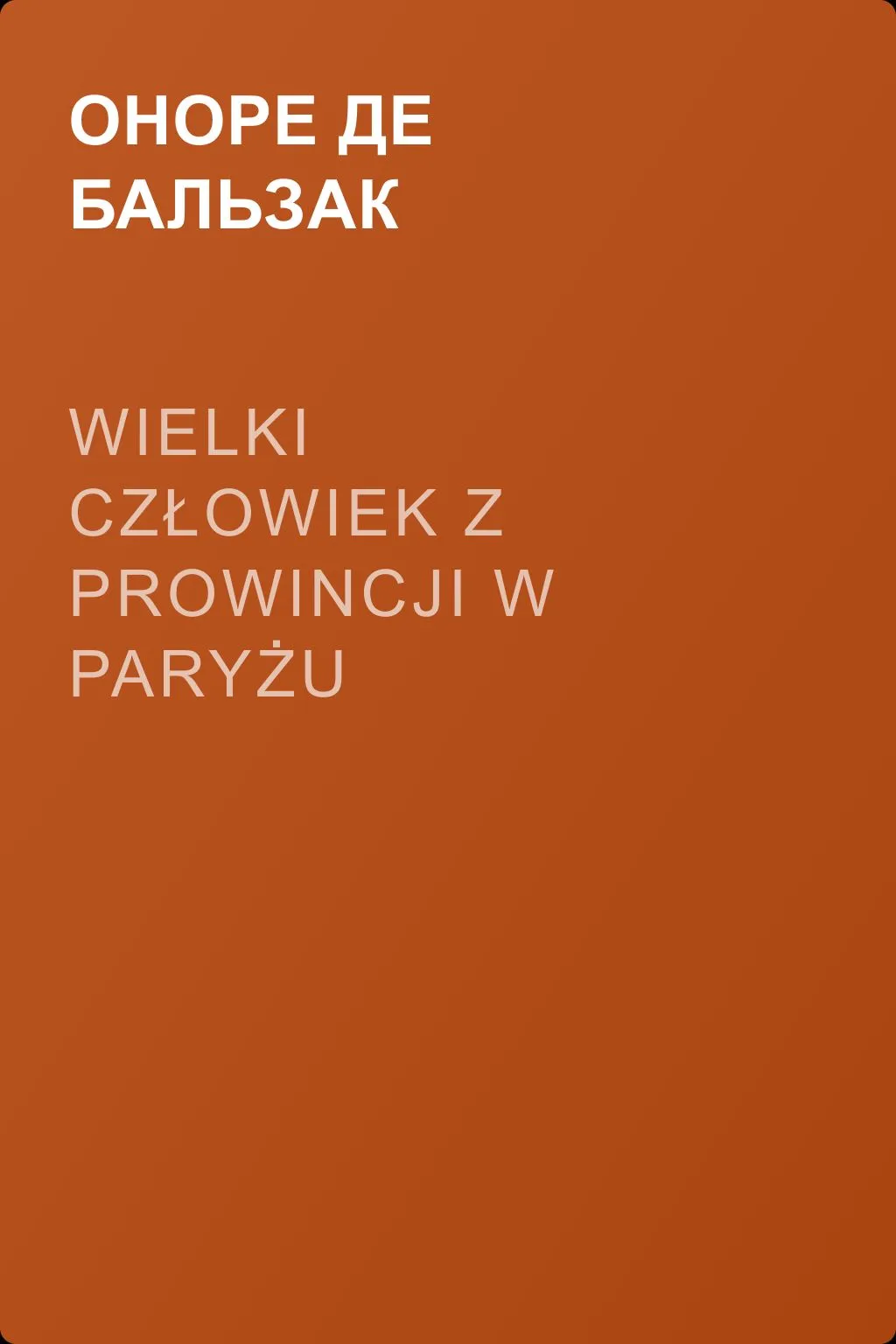 Wielki człowiek z prowincji w Paryżu — обложка книги