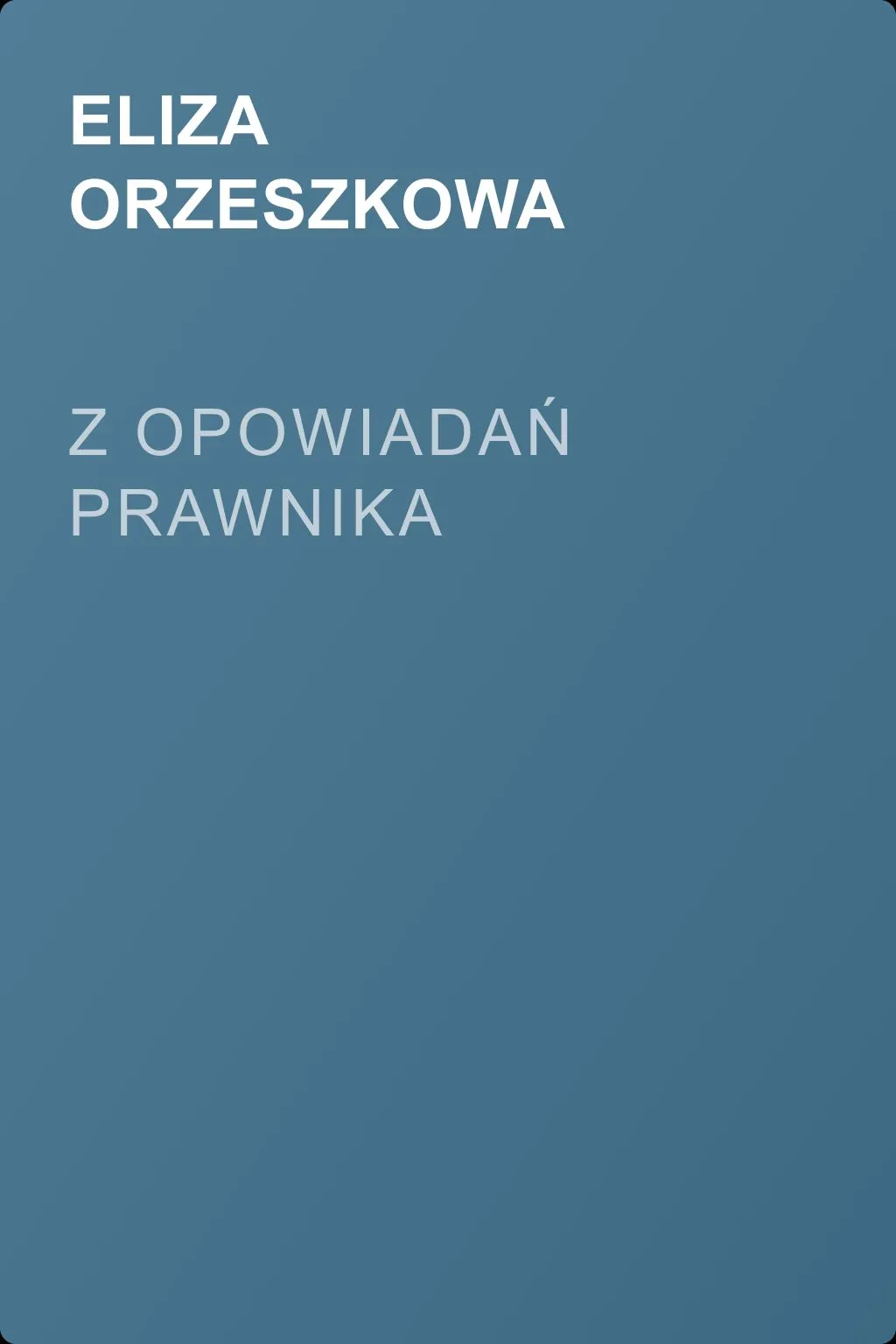 Z opowiadań prawnika — обложка книги