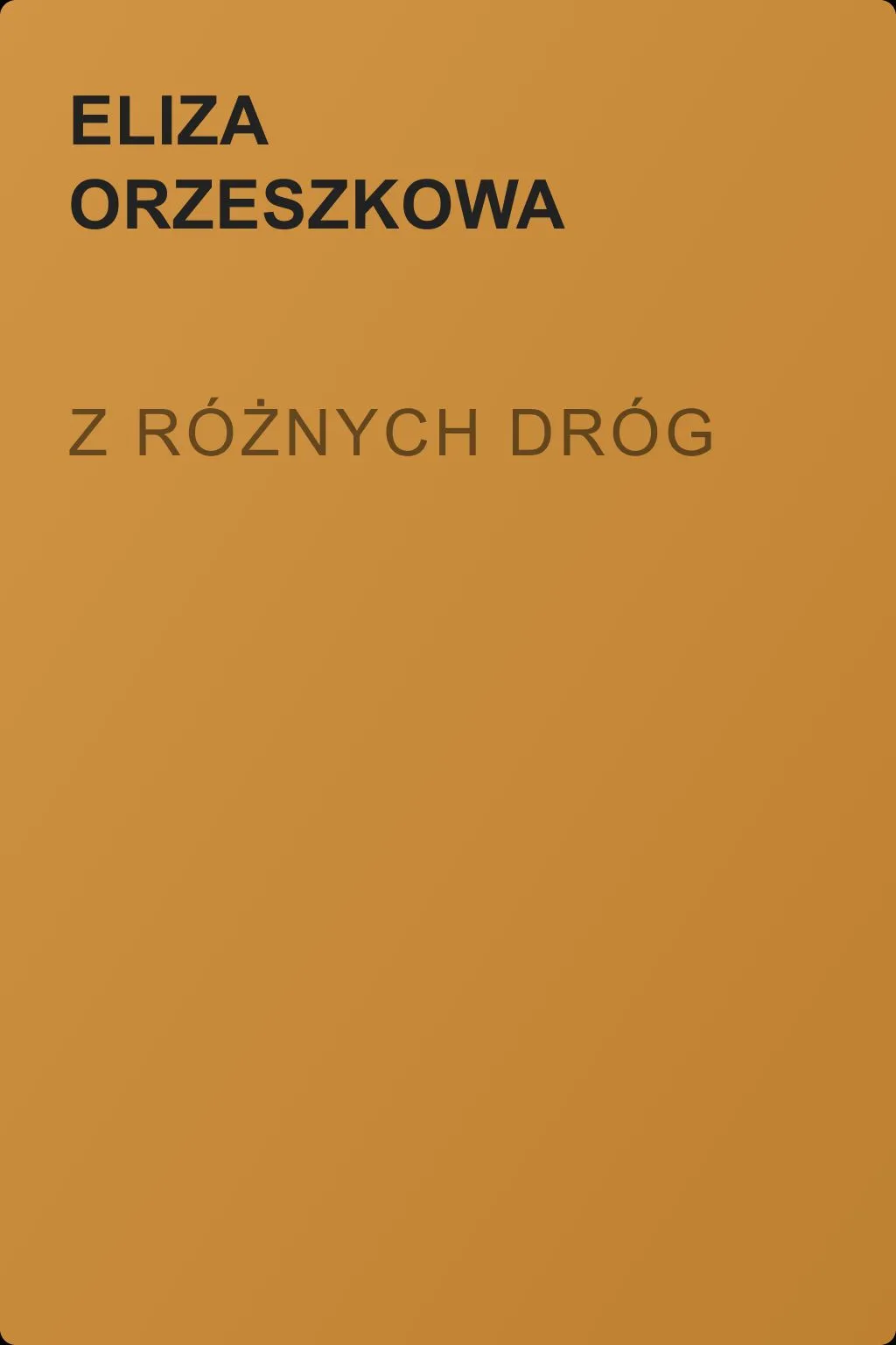 Z różnych dróg — обложка книги