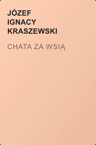 Chata za wsią — обложка книги
