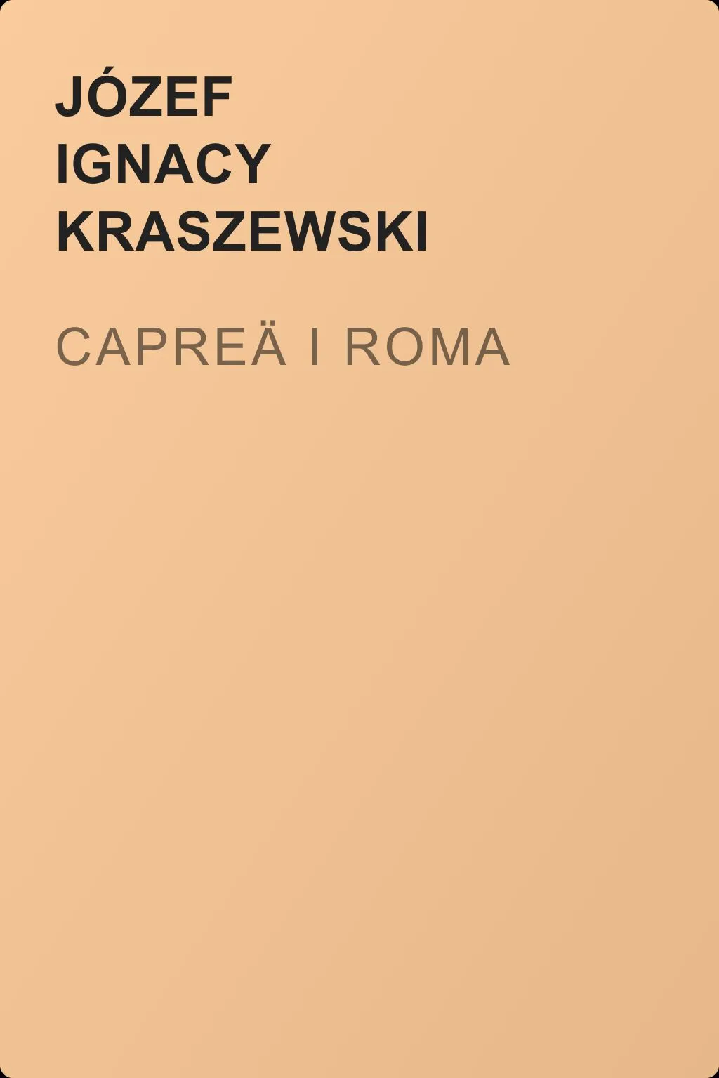 Capreä i Roma — обложка книги