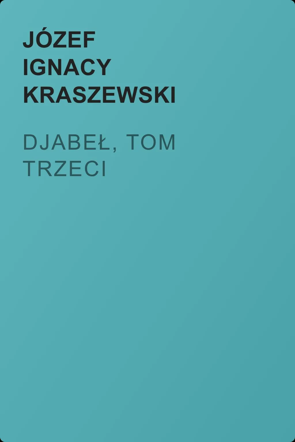 Djabeł, tom trzeci — обложка книги