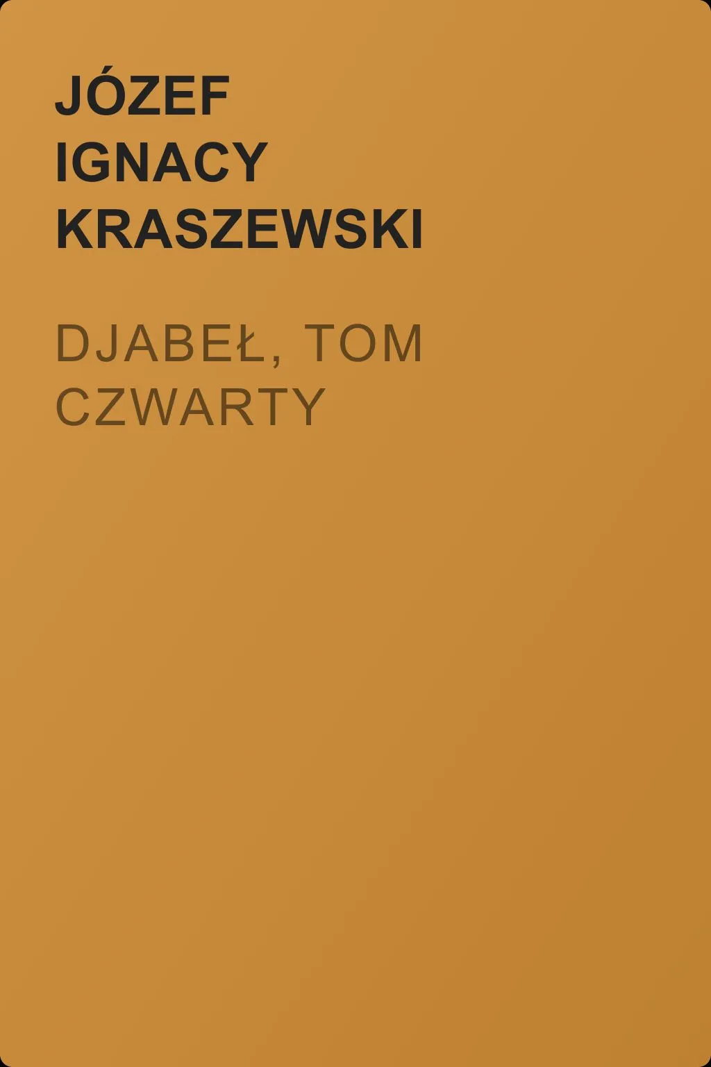 Djabeł, tom czwarty — обложка книги