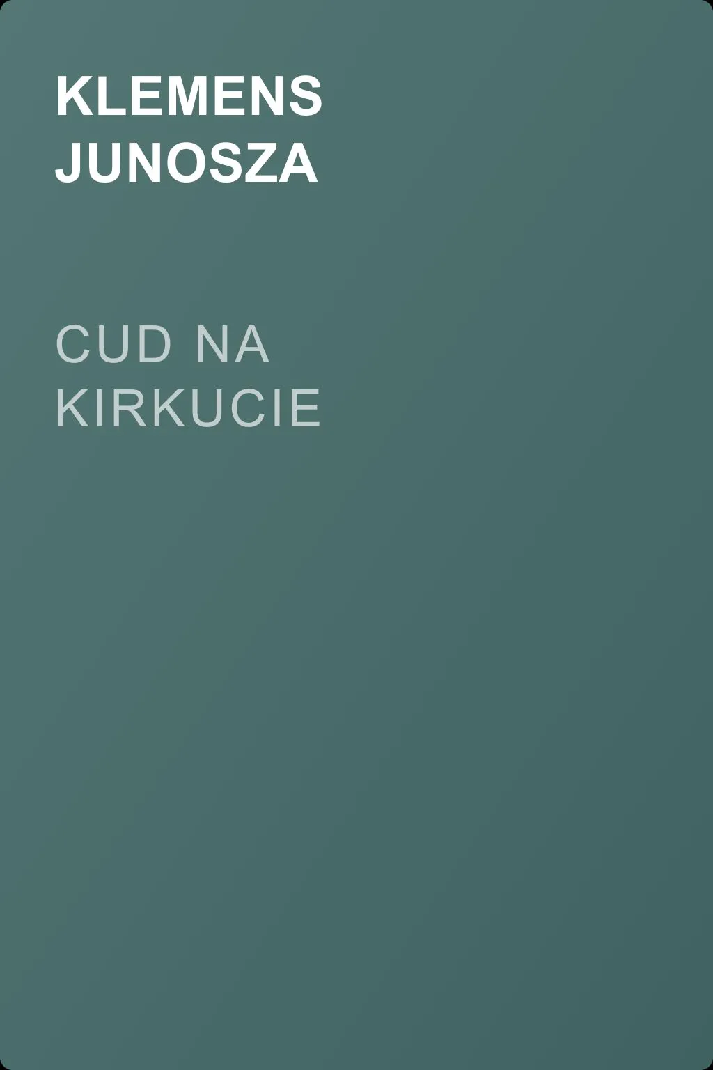 Cud na kirkucie — обложка книги