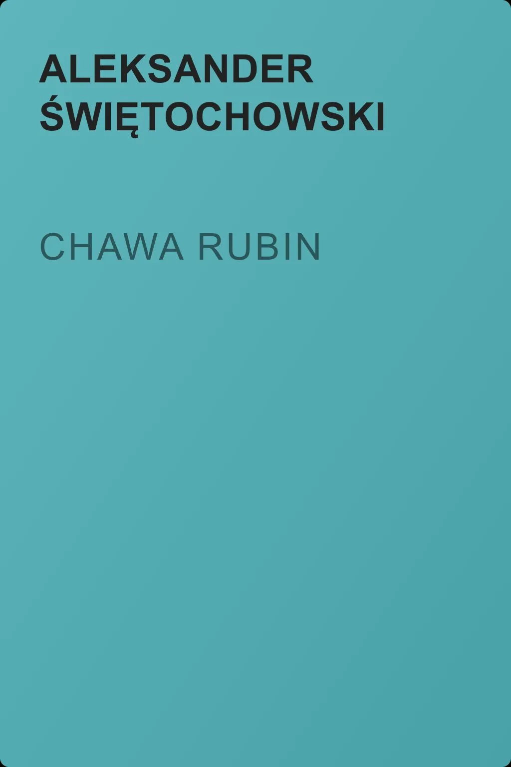 Chawa Rubin — обложка книги