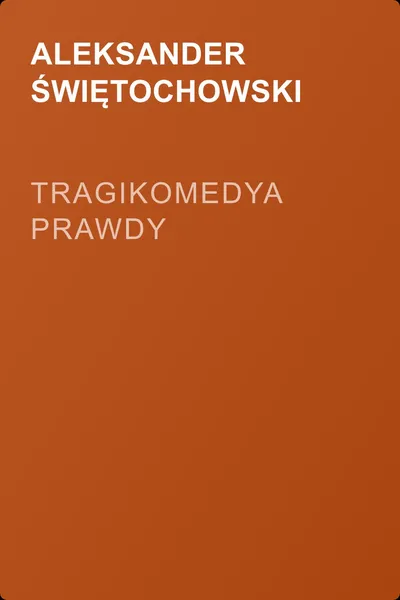 Tragikomedya prawdy — обложка книги