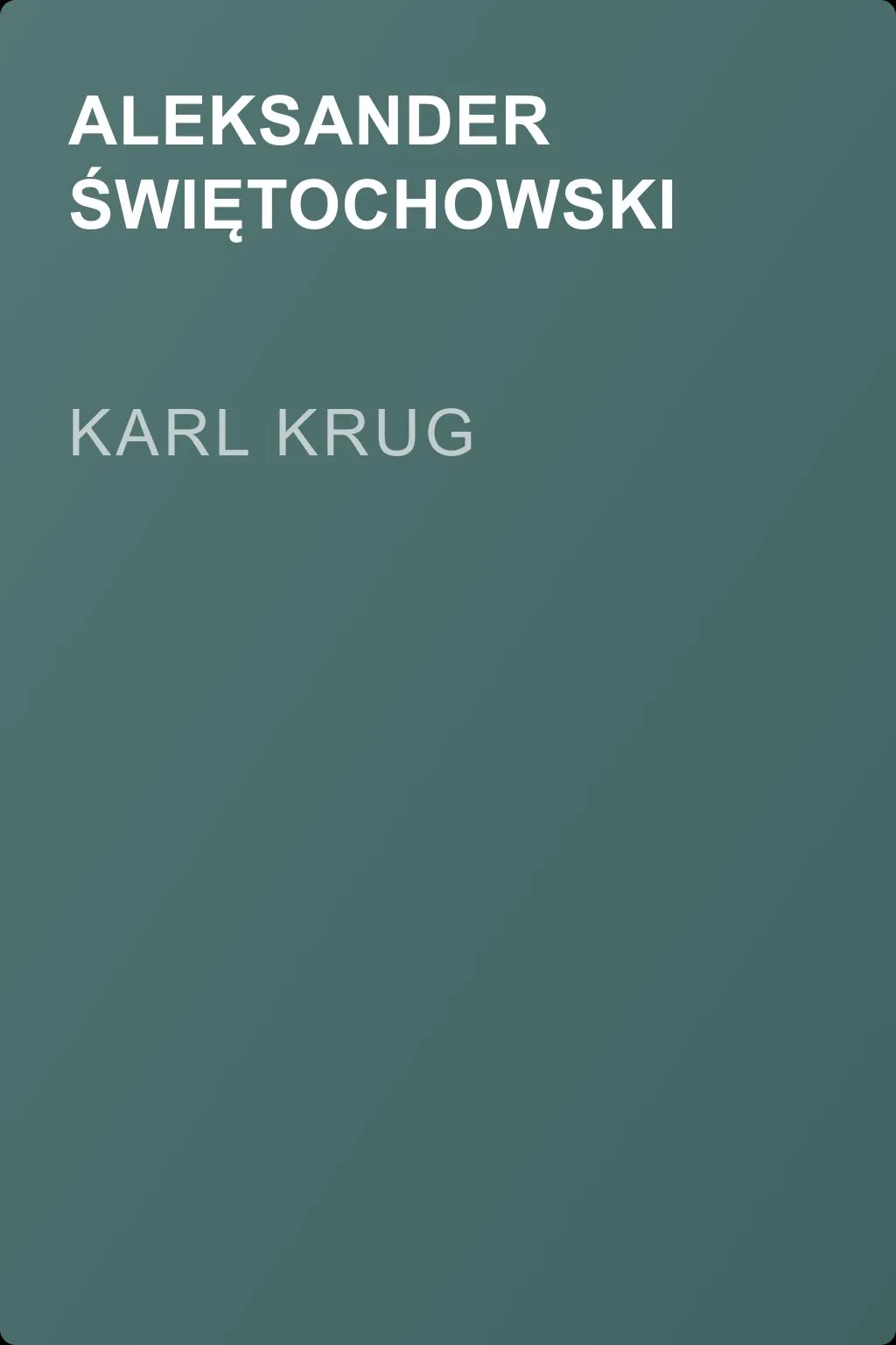 Karl Krug — обложка книги