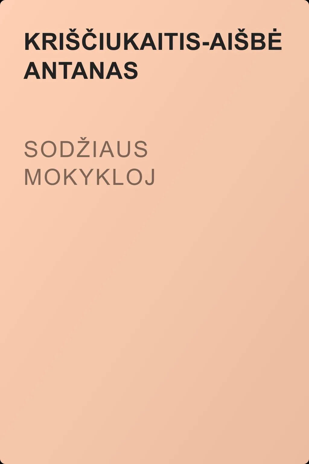 Sodžiaus mokykloj — обложка книги