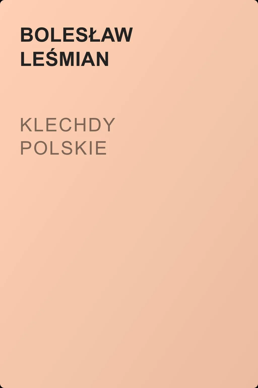 Klechdy polskie — обложка книги