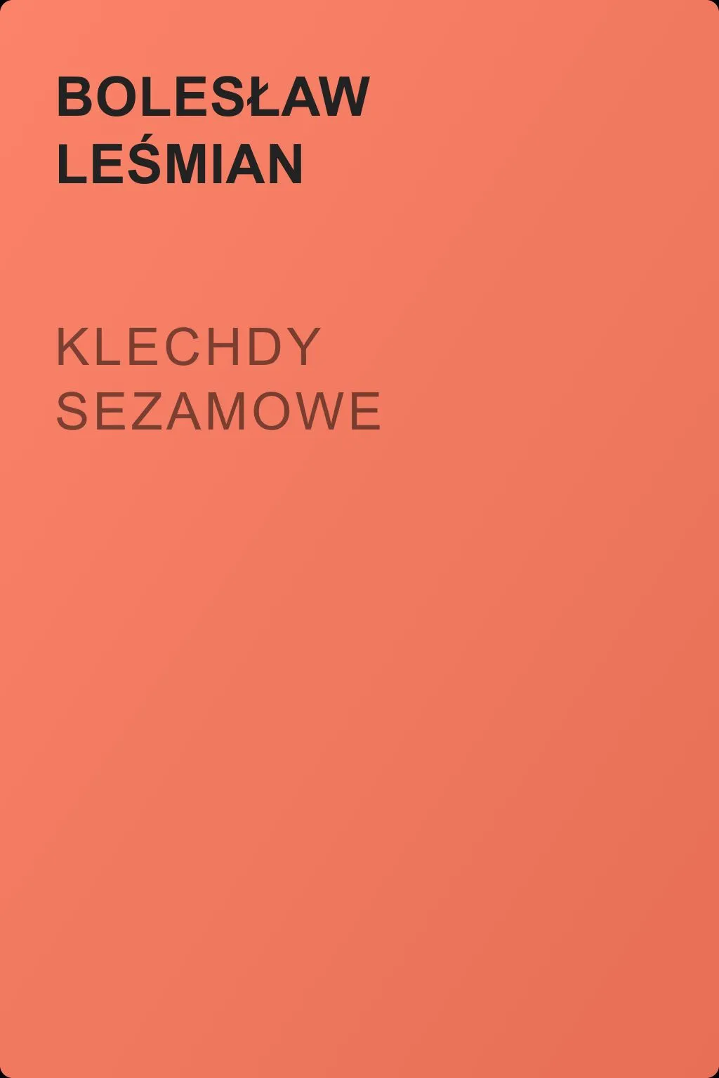 Klechdy sezamowe — обложка книги