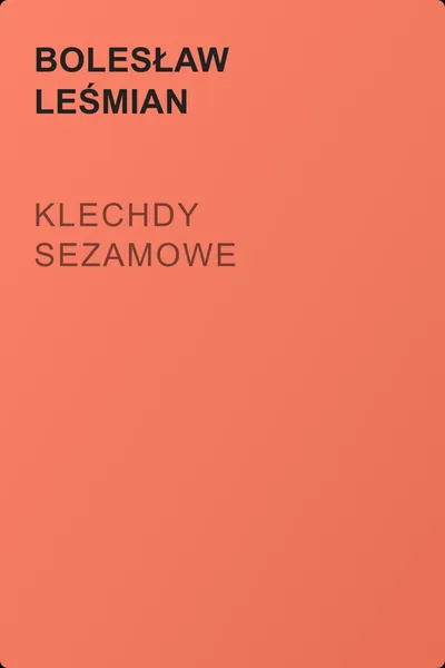Klechdy sezamowe — обложка книги