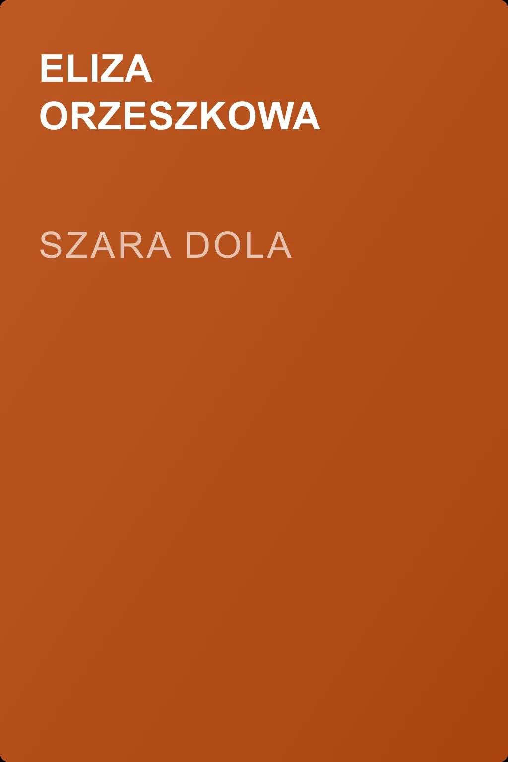 Szara dola — обложка книги