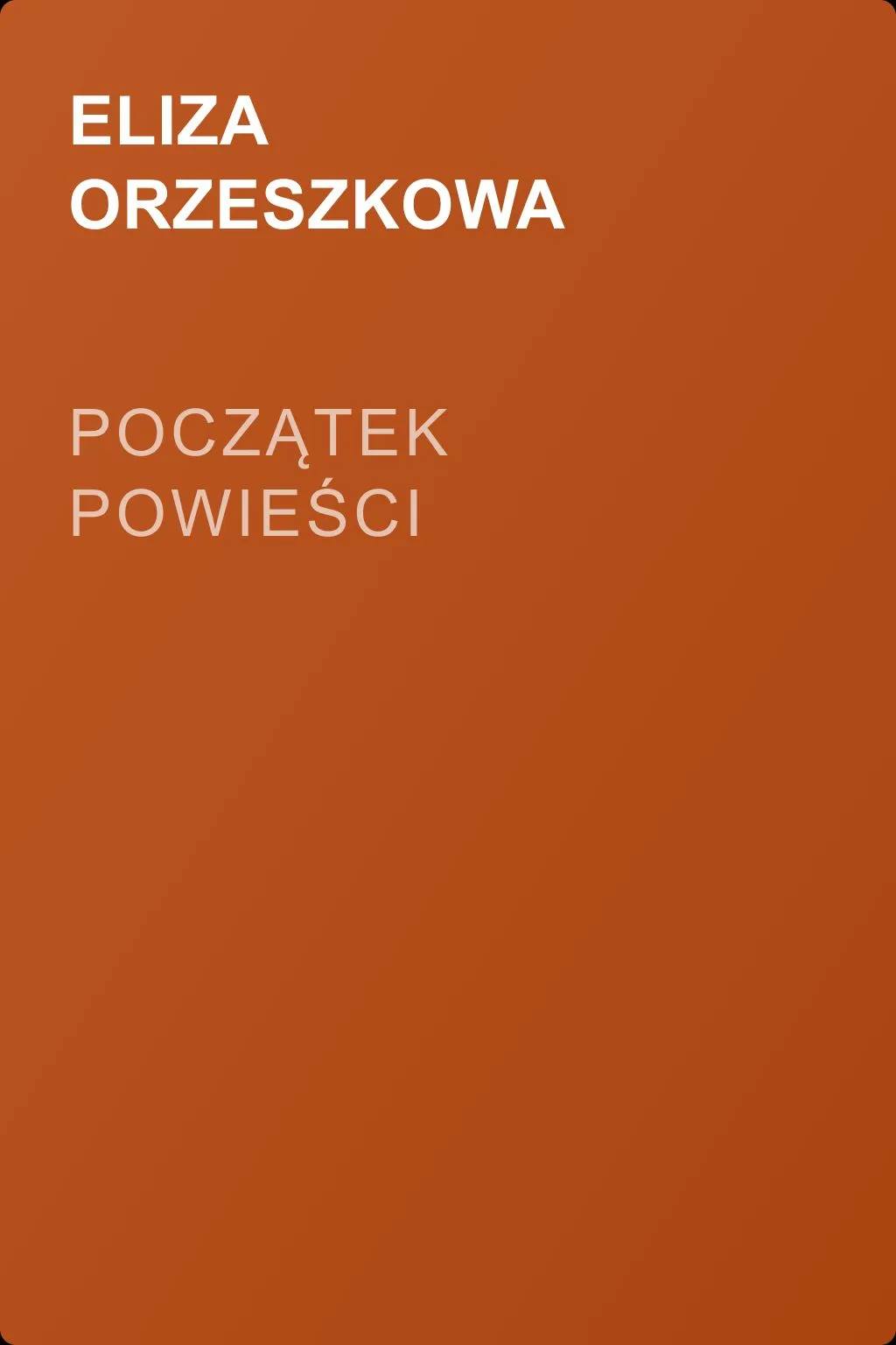 Początek powieści — обложка книги
