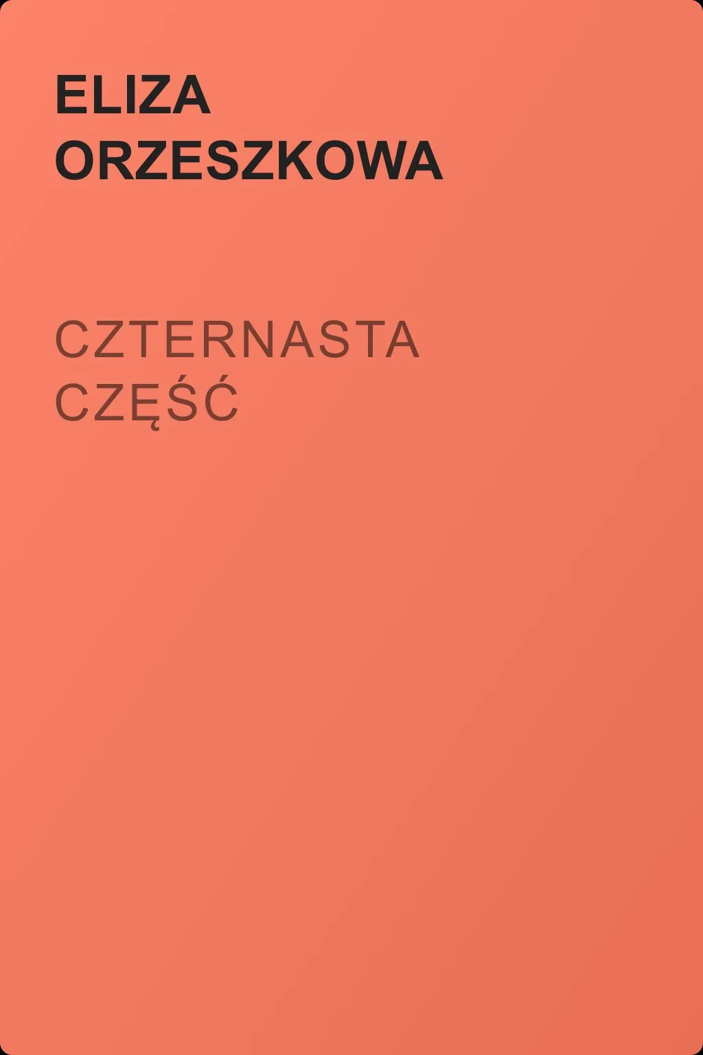 Czternasta część — обложка книги