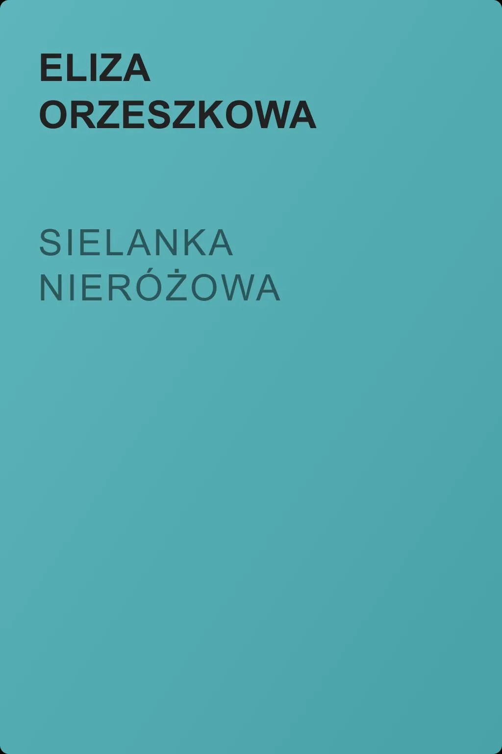 Sielanka nieróżowa — обложка книги