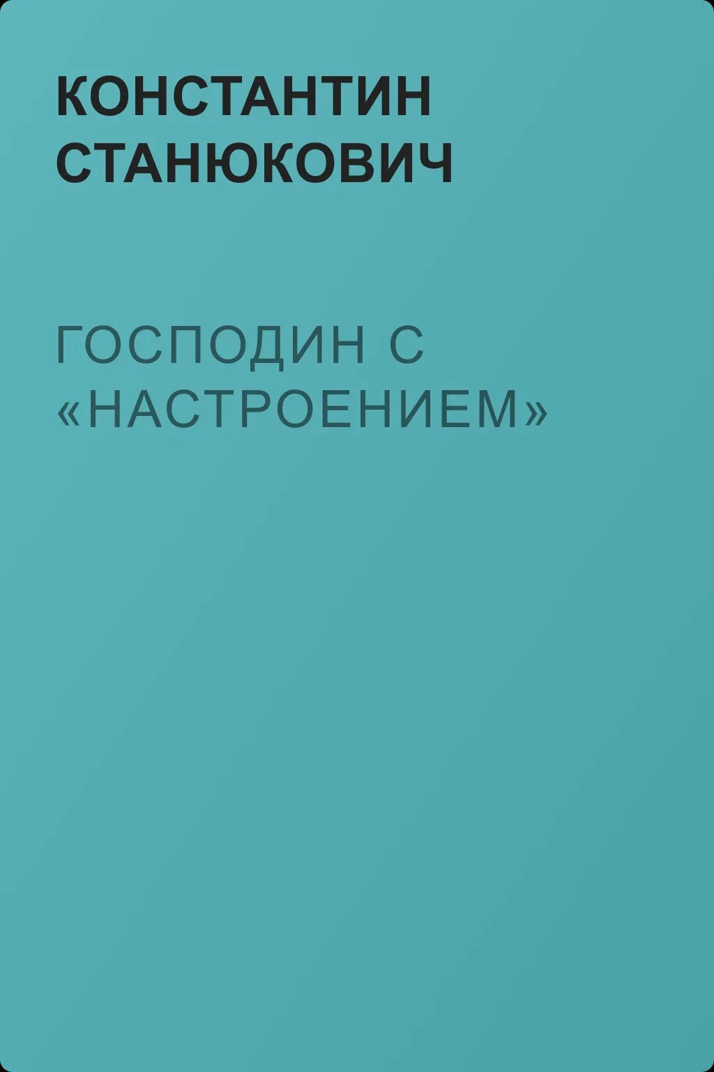 Господин с «Настроением» — обложка книги
