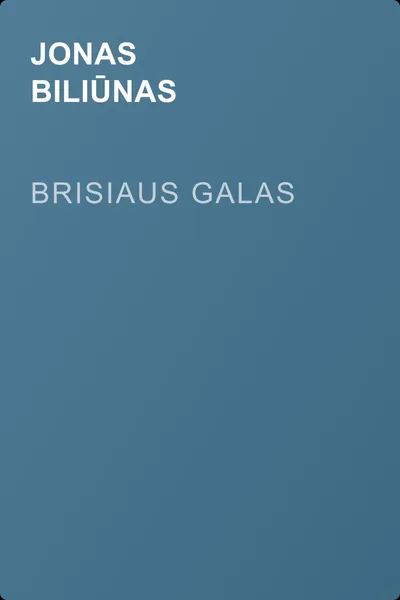 Brisiaus galas — обложка книги