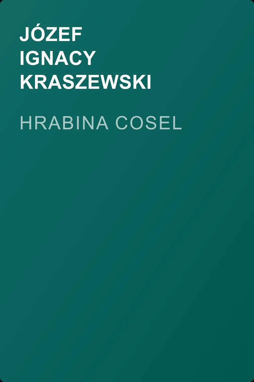 Hrabina Cosel — обложка книги