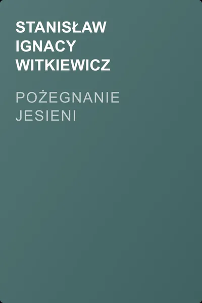 Pożegnanie jesieni — обложка книги