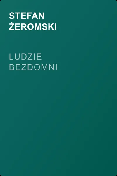 Ludzie bezdomni — обложка книги