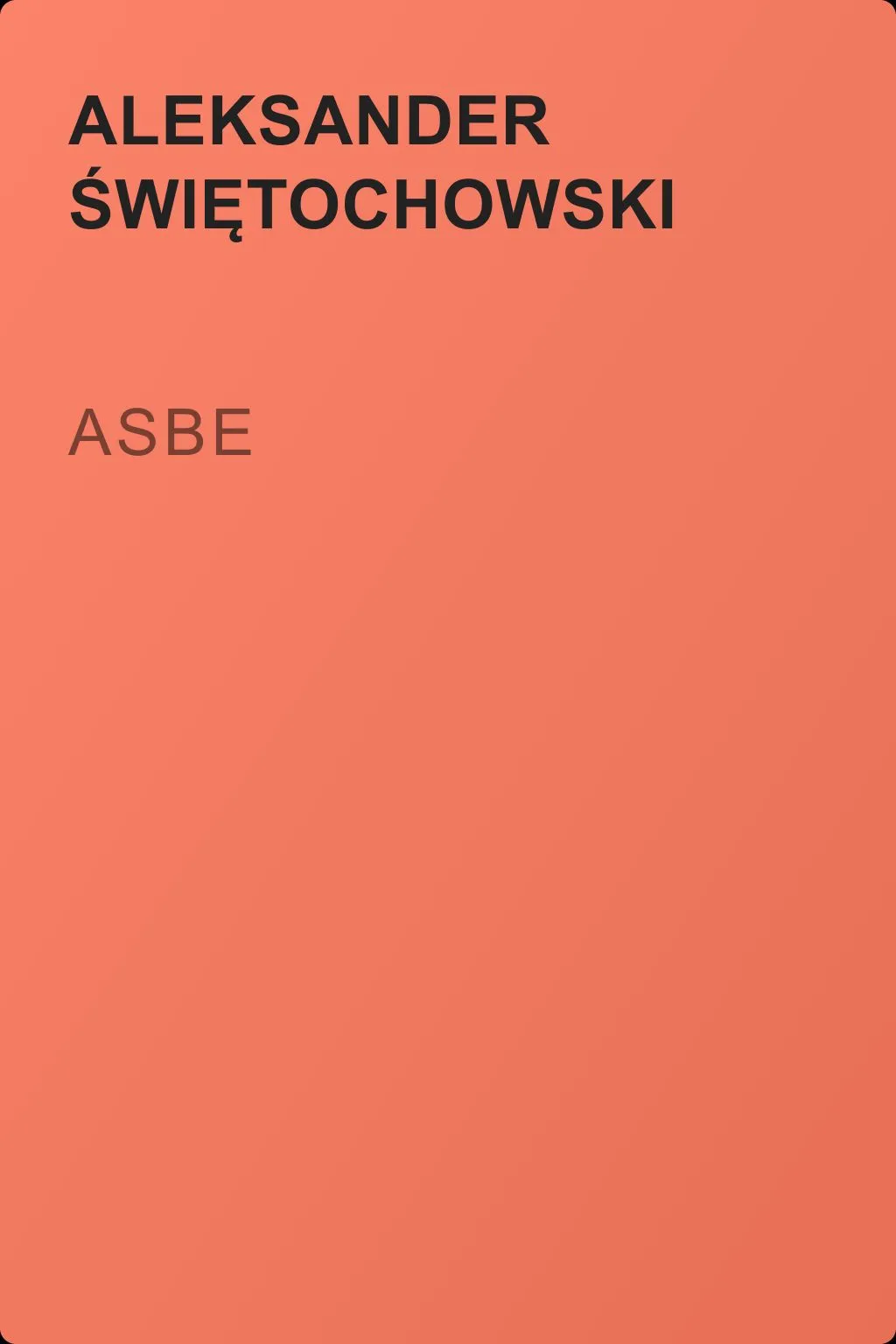 Asbe — обложка книги
