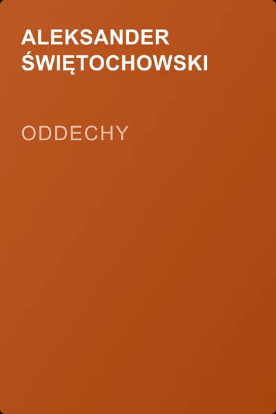 Oddechy — обложка книги