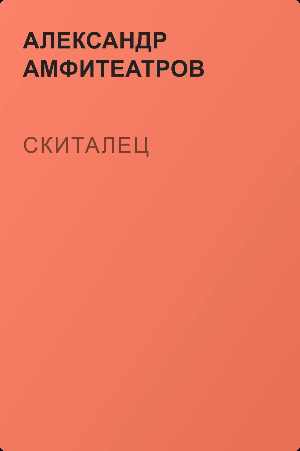 Скиталец — обложка книги