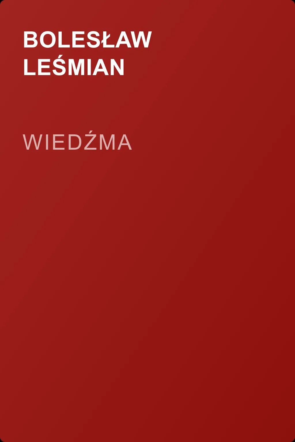 Wiedźma — обложка книги