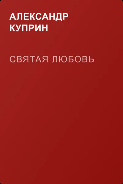 Святая любовь — обложка книги