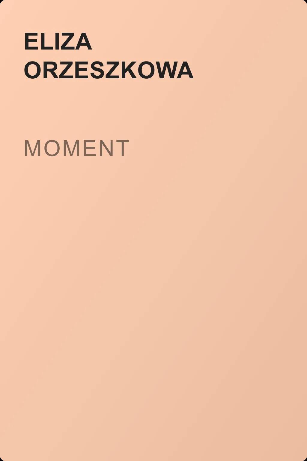 Moment — обложка книги