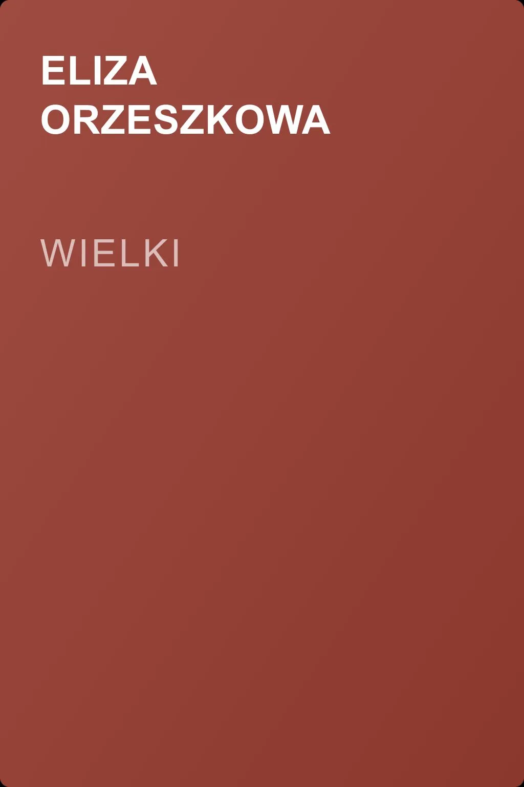 Wielki — обложка книги
