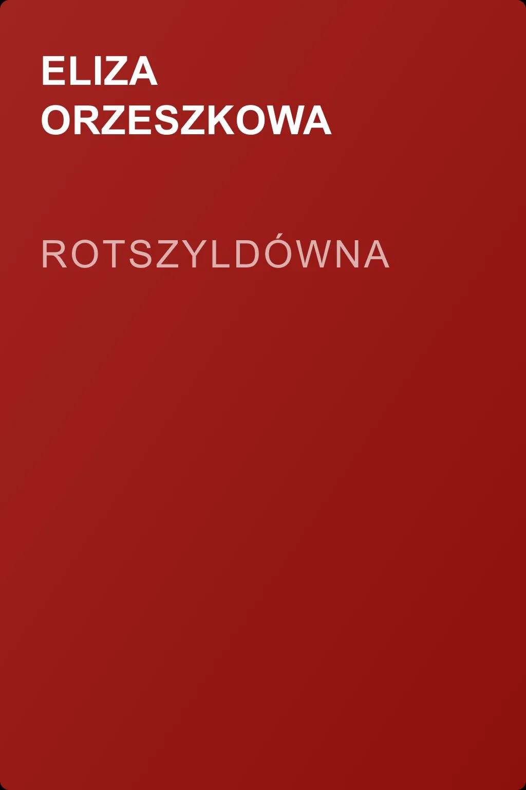 Rotszyldówna — обложка книги