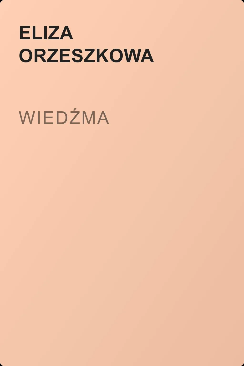 Wiedźma — обложка книги
