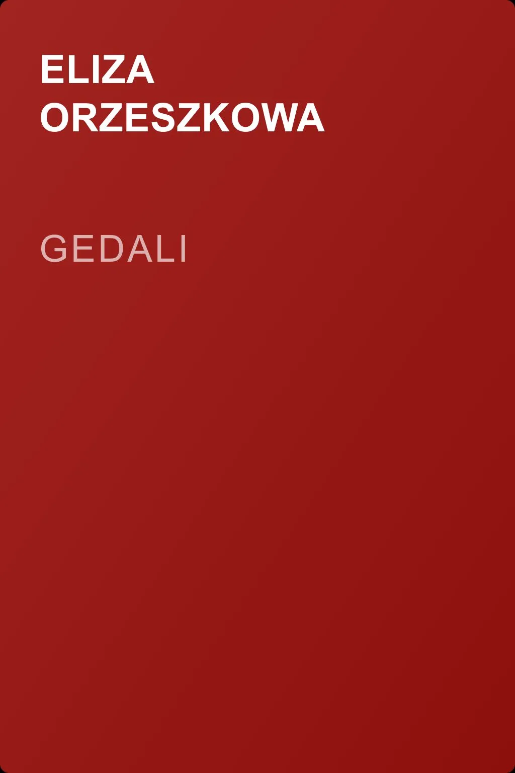 Gedali — обложка книги
