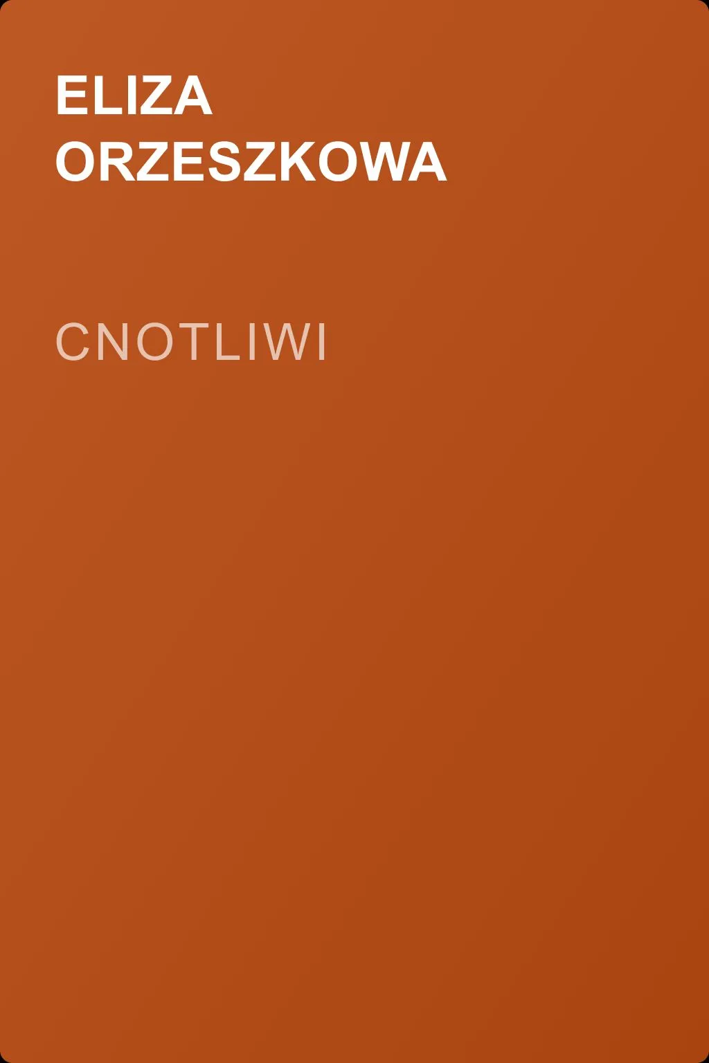 Cnotliwi — обложка книги