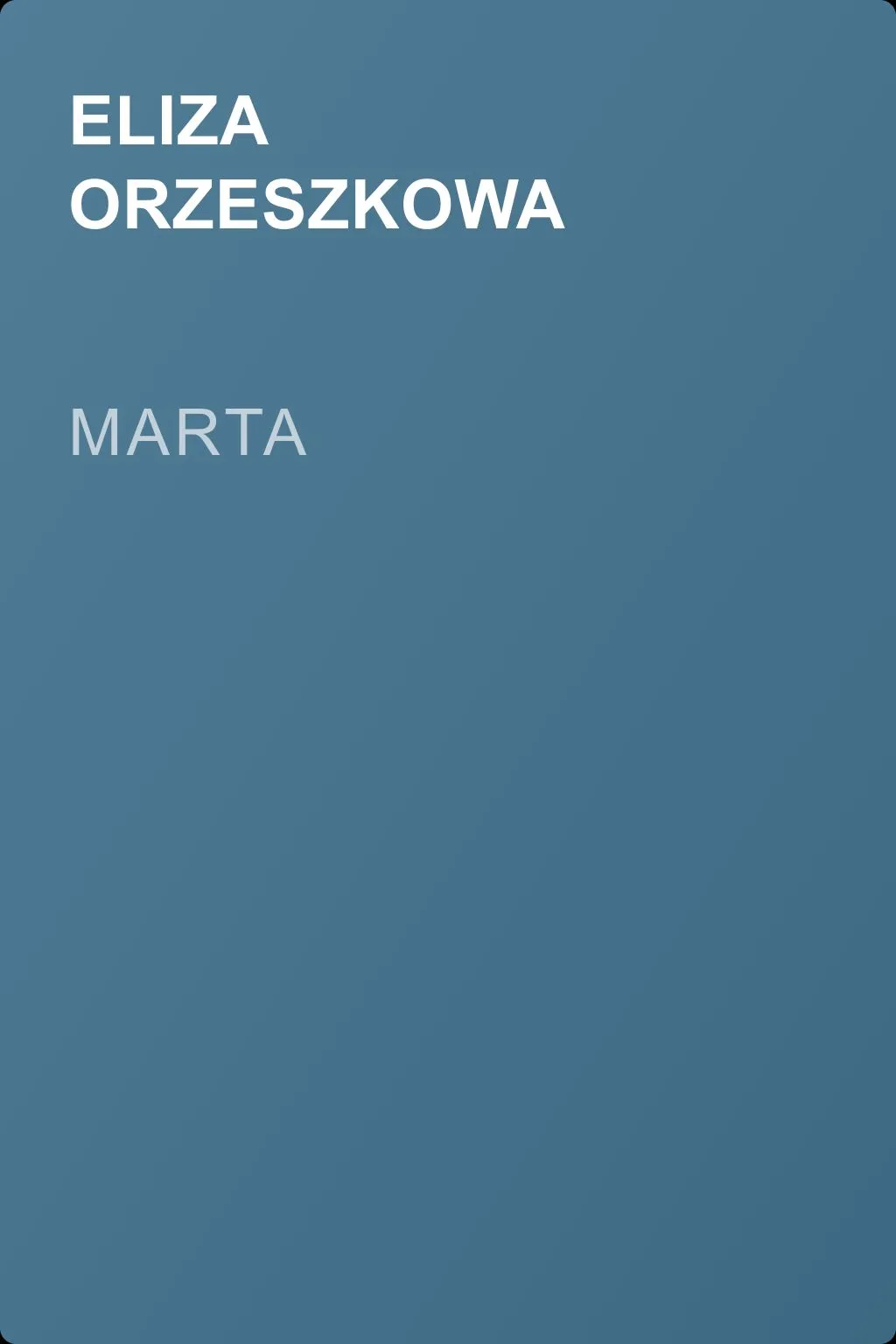 Marta — обложка книги