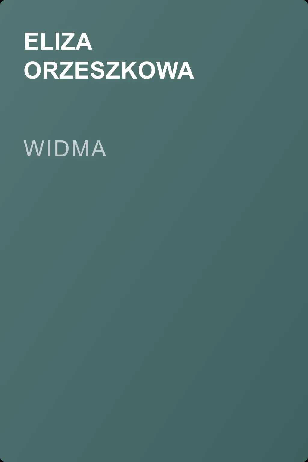 Widma — обложка книги