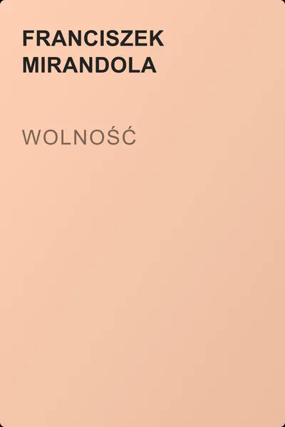 Wolność — обложка книги