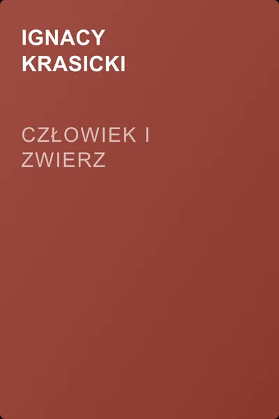 Człowiek i zwierz — обложка книги