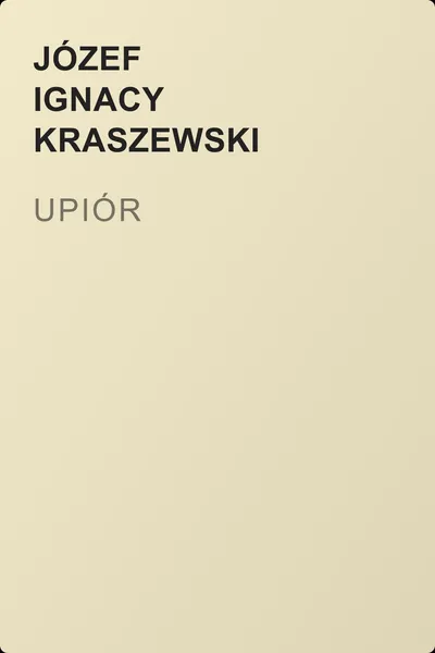 Upiór — обложка книги