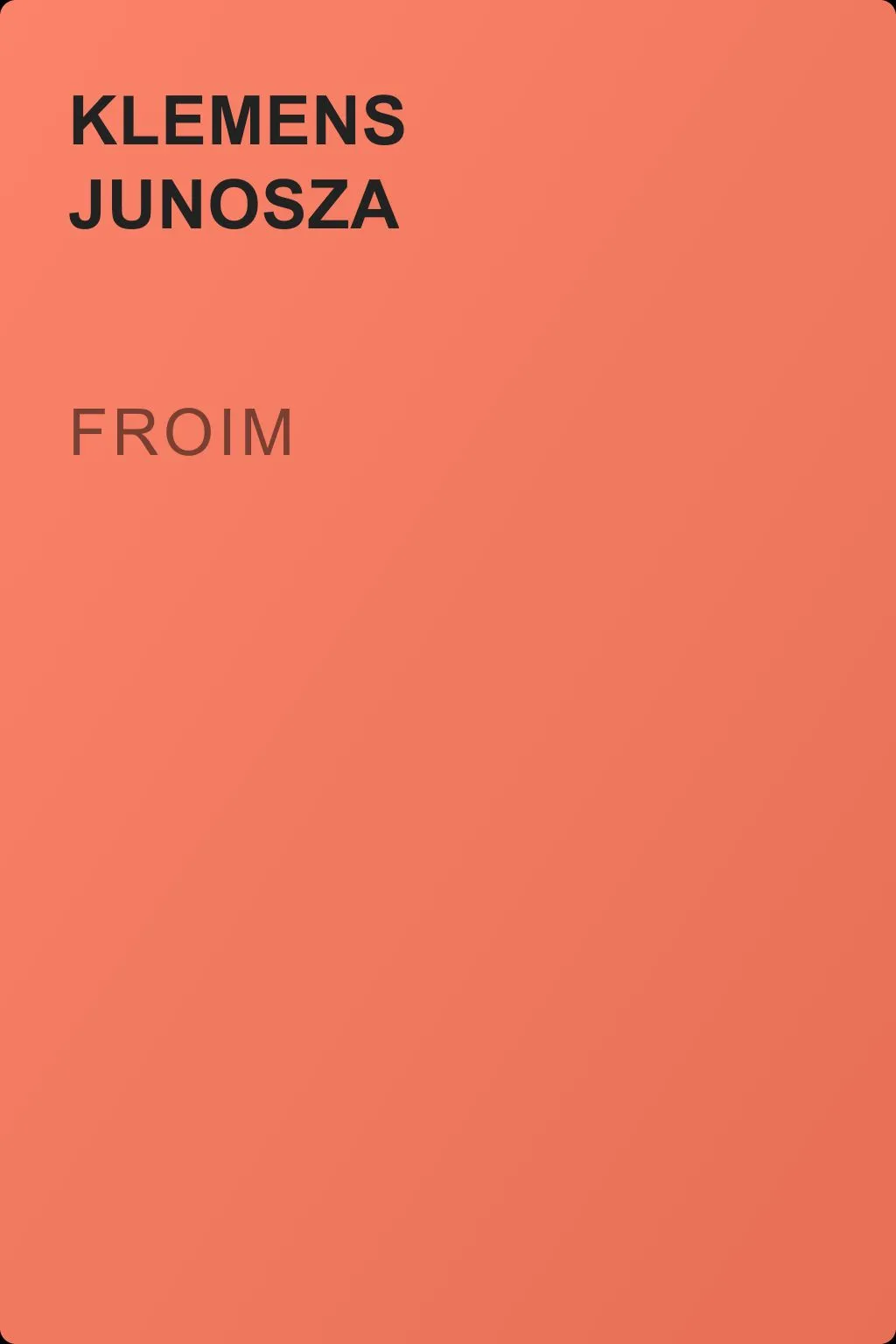 Froim — обложка книги